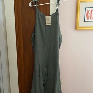 Linen overalls